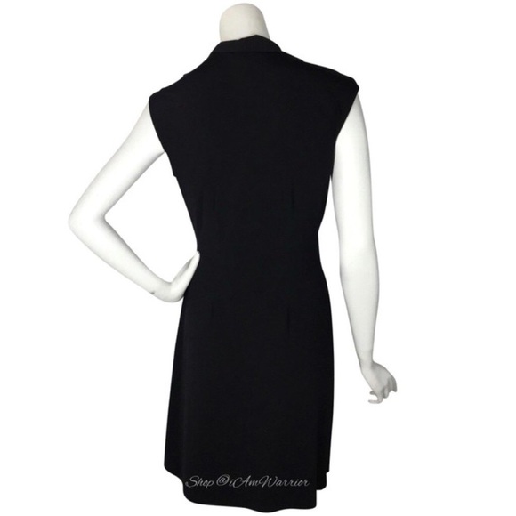 BCBGMaxAzria black matte stretch jersey dress *shop@iamwarrior - Picture 7 of 9